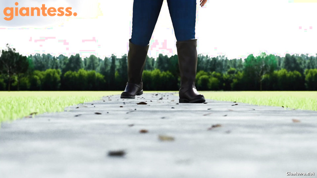 A Stroll In The Park: Slow Motion Destruction Of Micro People By Giant Boots