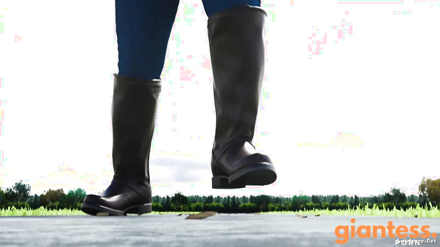 A Stroll In The Park: Slow Motion Destruction Of Micro People By Giant Boots