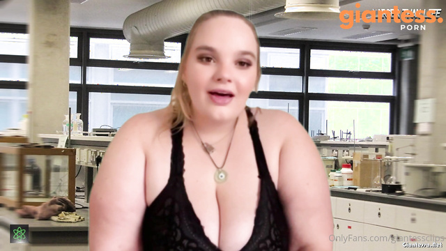 Larger Than Life - Busty BBW Kayla Seduces The Nerd: Fat Giantess Growth While Rubbing Clit