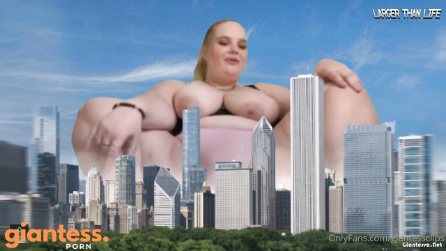 Larger Than Life - Busty BBW Kayla Seduces The Nerd: Fat Giantess Growth While Rubbing Clit