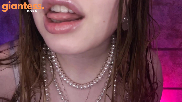 Pretty Glamour Giantess Hooked Her Tiny Fisherman, Her Wet Tongue Likes You