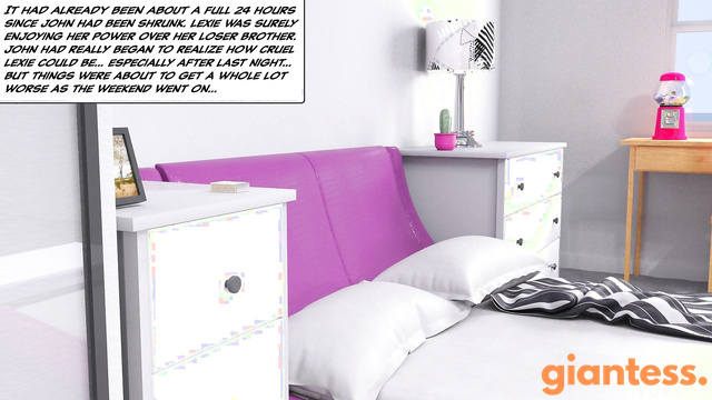 Powerdashc - Giantess At Her Routine: Tiny Man Home Alone And In Her Way Part 2