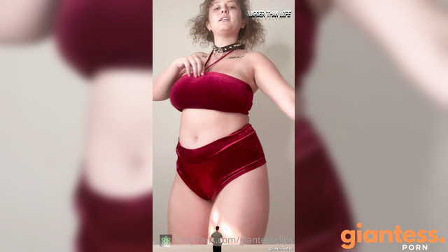 Larger Than Life - Giantess Charlie Pryde: Showing Off Her Massive Boobs For You