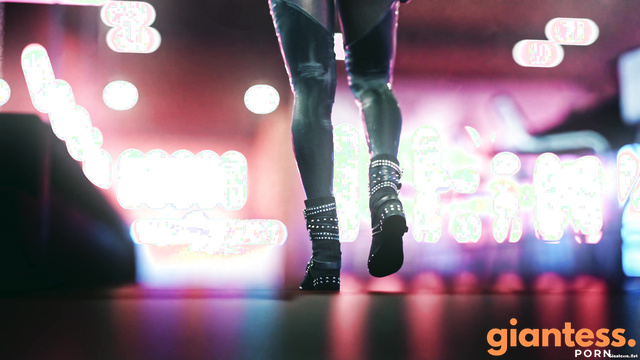FaterGD - Night Club Power: A Hungry Giantess Showcase Of Her Big Booty