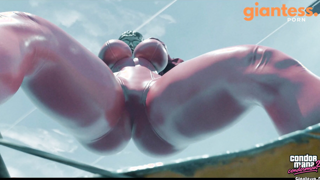 The Visitor In Pink Latex: Huge Curvy Giantess Alien Invasion Begins Now