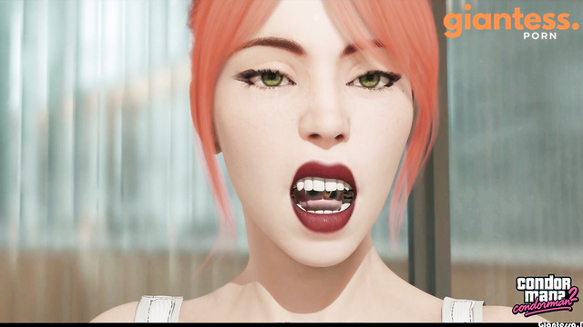 Hungry Redhead Giantess Eating Blueberries And Unaware Swallows Tiny Boyfriend