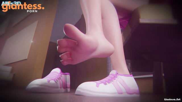 AllFs3D - Be Careful, Your Face Is The Focus Of D.Va’s Giantess Foot Crush