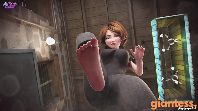 AllFs3D - Disney Mom Squished Her Aunt: A Bare Soles Stomping Display