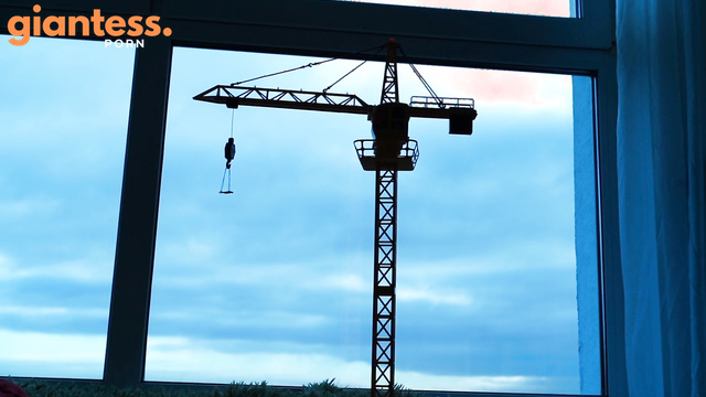 Giantess Shye White's Big Ass On A Crane: Over The Mouth's Deep Abyss