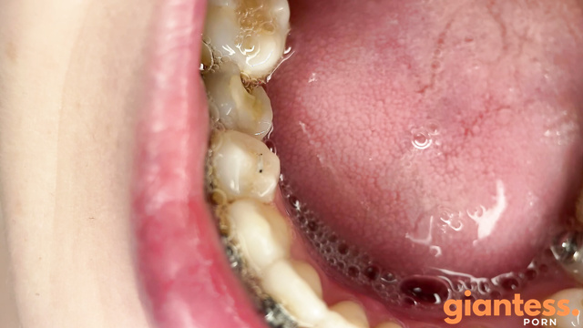 Shye White Giantess & Micro Stepbrother In Her Mouth: ASMR Saliva Session