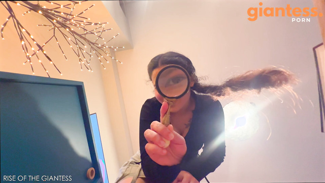 Rise Of The Giantess - Barefoot Kelly's Unaware Crush Enjoys Stomping All Over Her Little Fan