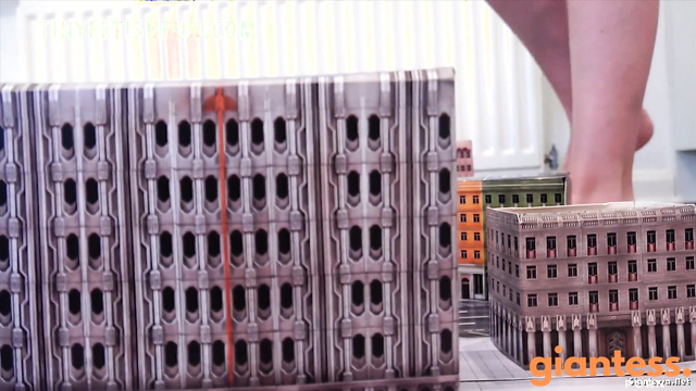 Tinyfetishfun - Shrunken City Is Crushed Beneath Giantess High Heels And Her Sexy Bare Feet