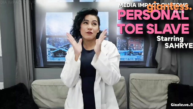 Media Impact Customs - Latina Giantess Enchantress Sahrye Worships Her Personal Toe Slave