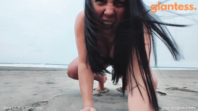 Rise Of The Giantess - Colossal Curvy MILF Canela Prepares For An Epic Booty Beach Attack