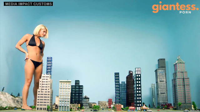 Media Impact Customs - City Under Heavy Attack By Blonde MILF In Bikini Carissa Giantess