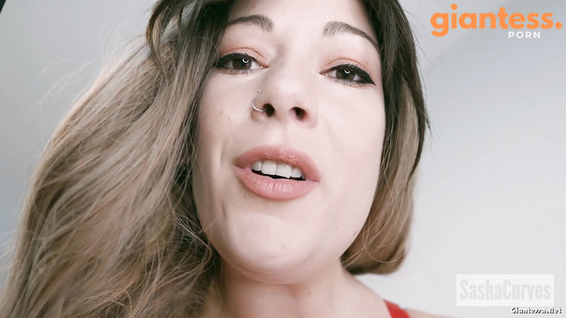 Sasha Curves - Gorgeous Red Lingerie Theme: Stunning Puffy Giantess Wants To Play