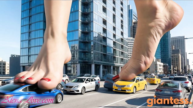 Alena Love - Mad Giantess Luna Rising Growth And Total Destruction Of Everything Part 1
