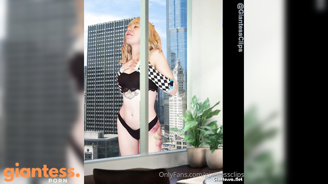 Larger Than Life - Wonderland Alice POV: Stunning Blonde Giantess Grows Huge In The City