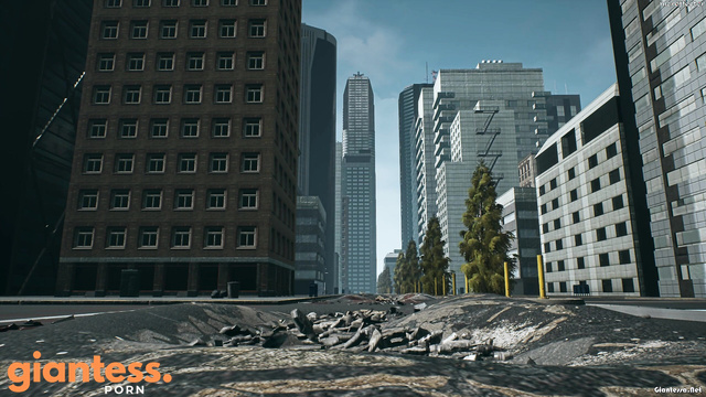 FoFe3D - Giant Titaness From Middle Ages Walking In The City And Smashing Tiny People