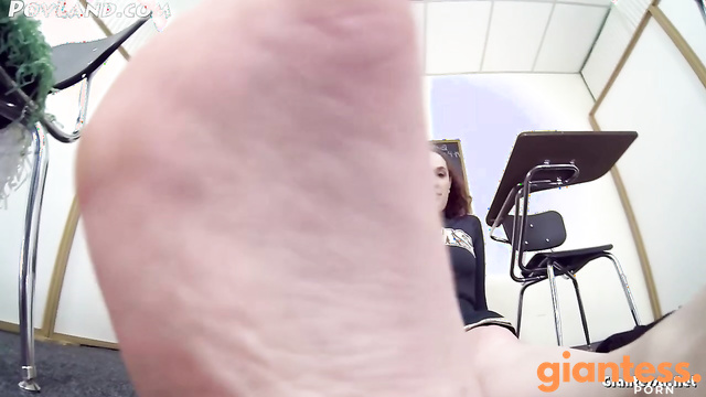 PovLand - Barefoot Mad Cheerleaders Take Cruel Revenge On Their Helpless Tiny Teacher