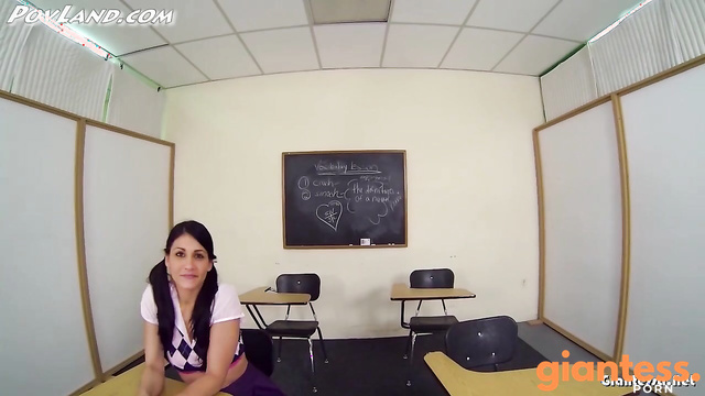 PovLand - Schoolgirl Jade in Classroom Enjoying Play With Her New Sex Toy