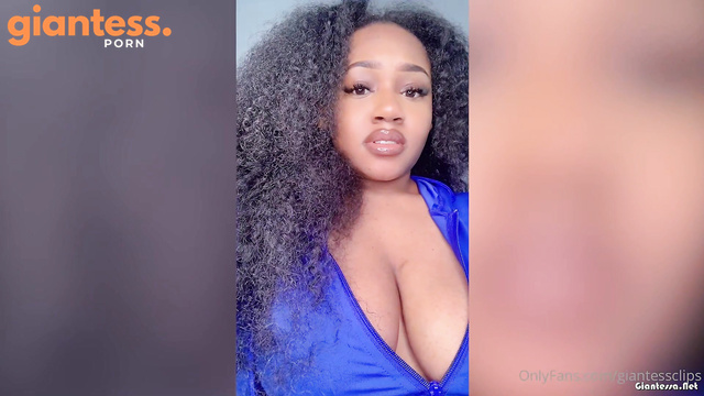Larger Than Life - Dangerous Trap Of Curvy Ebony Goddess Xio Packed With Huge Cleavage