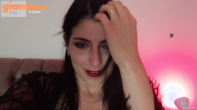 Loreena Fox - Horny Goddess Play: Brunette Mean Giantess Enjoys Interview With Tiny