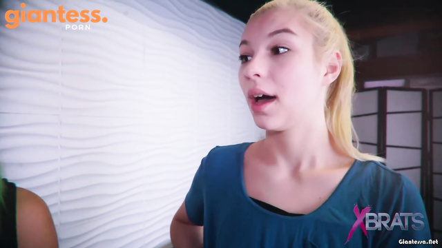 Bratty Foot Girls - Giantess Blonde And Her Horny Roommate Have Shrunken Play With A Tiny