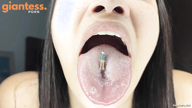 Horny Tiny Jeff Gets Eaten In Latina Giantess Goddess Mouth Of Kiara