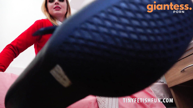 Tinyfetishfun – Girl In Red On The Bed