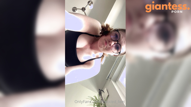 Freckled Feet  – Cruel Giantess With Dirty Feet Punishes You