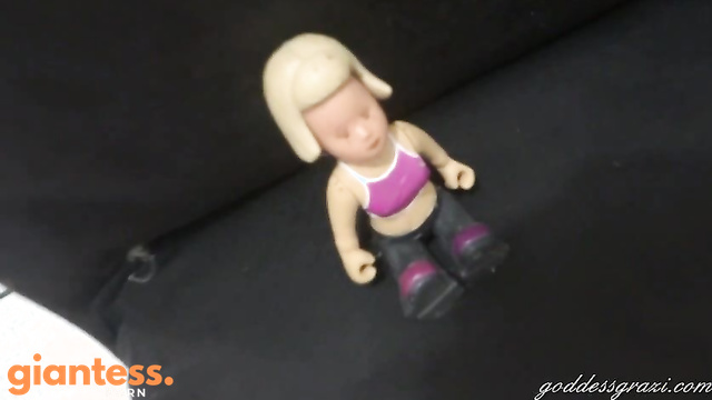 Goddess Grazi - Giantess Crushes A Toy with Her Ass Part 16