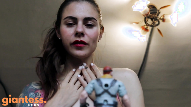 Giantess Woman Masturbates Using Tiny Guy