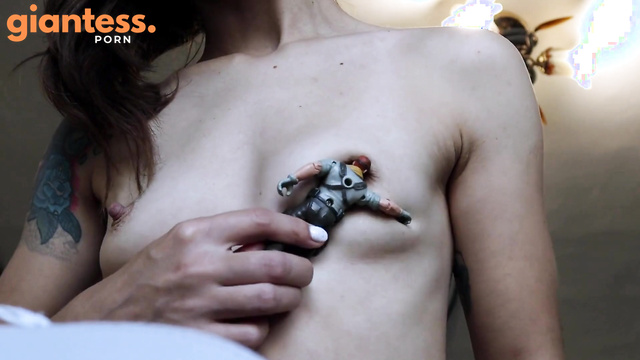 Giantess Woman Masturbates Using Tiny Guy