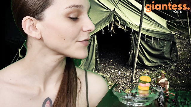 Katy Faerys Forbidden Fetish Films - Army Sergeant Shrunken, Humiliated & Eaten Out by Private Katy