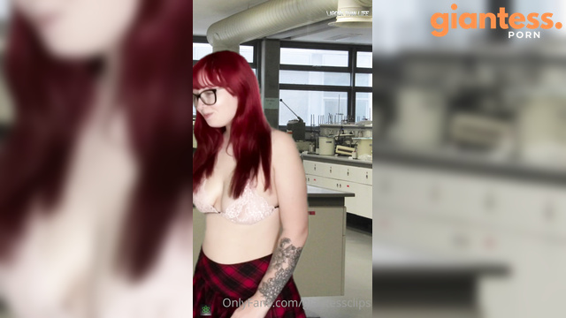 Larger Than Life - Coed Seduces The Nerd To Grow