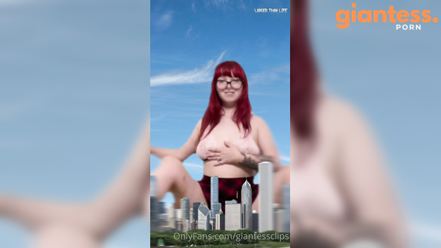 Larger Than Life - Coed Seduces The Nerd To Grow
