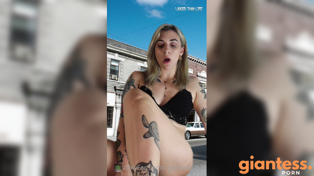 Larger Than Life - Growing Giantess Punishes Men