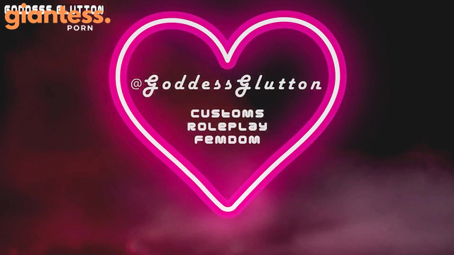 BBW Goddess Glutton - First And Last Vore Experience