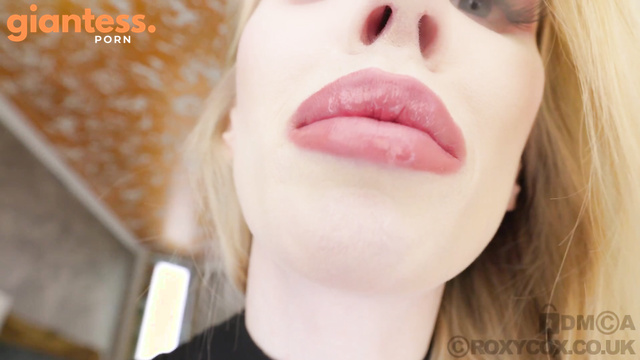 Roxy Cox - Giantess Swallows Tiny Man Eats Cum