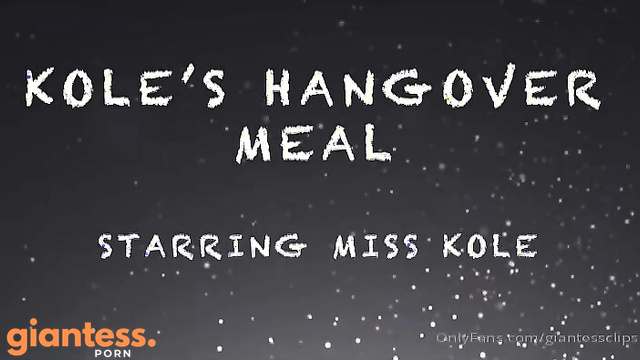 Larger Than Life - Hangover Meal