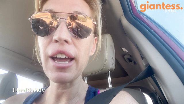 Lina Blackly - Tiny Man POV  Errands and Fuck with Giantess Lina Blackly