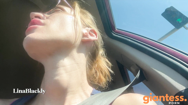 Lina Blackly - Tiny Man POV  Errands and Fuck with Giantess Lina Blackly