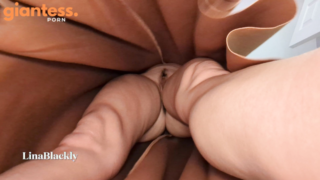 Unaware Giantess Upskirt Foot Stomp
