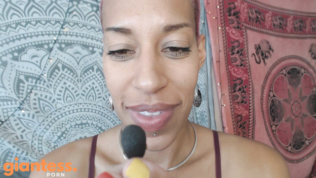 Golden Lace - Tiny pet licking