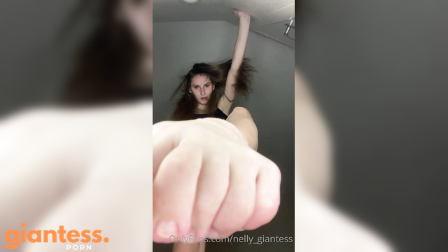 Nelly Giantess - Tiny, If You Love Your Goddess You Will Have To Lie Under Her Feet