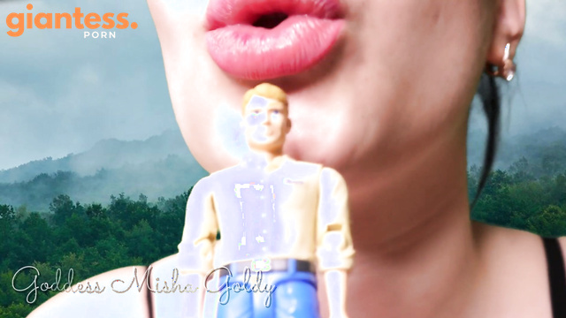 Mistress Misha Goldy - My lips - is a door to hell for tiny humans!