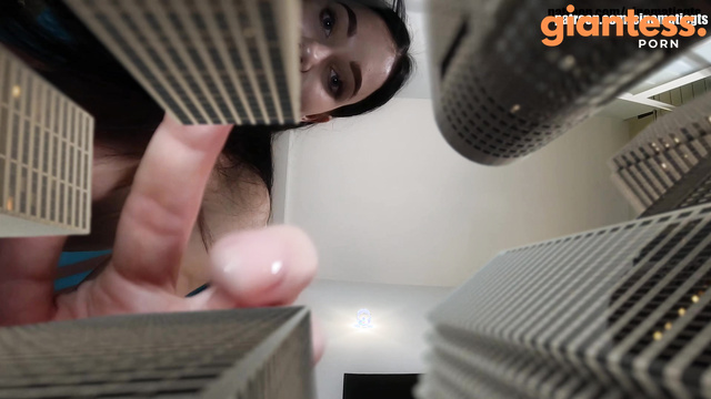 Cinematic GTS - Giantess Polly Pure And Her Micro Cities