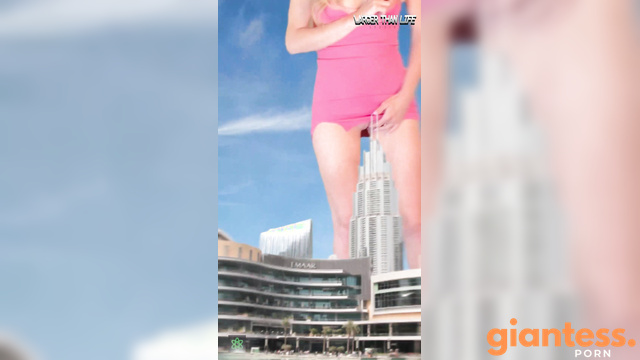 Larger Than Life - Horny Giantess Grows To Make You Jealous