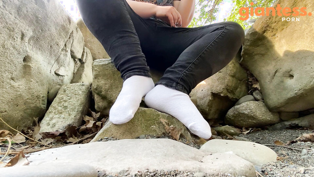 Canadian Giantess - Astrid in Caught In My Sock